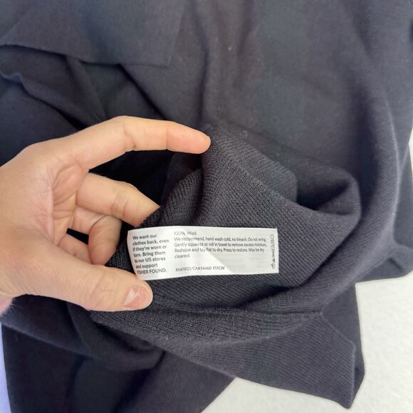 NWOT Eileen Fisher 100% Wool Short Sleeve Tunic High Slit Dress size Petite M - Picture 7 of 8